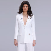 MELISSA WHITE SUIT WITH SWAROVSKI