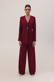 Deep Red Statement Set