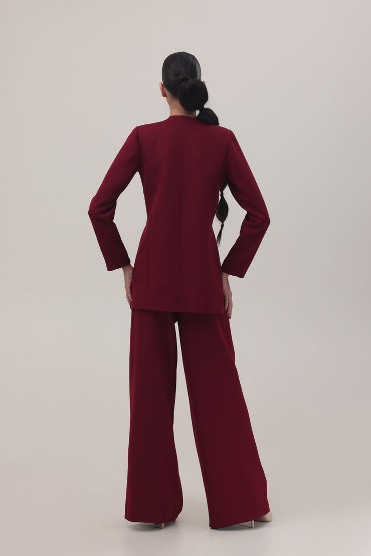 Deep Red Statement Set