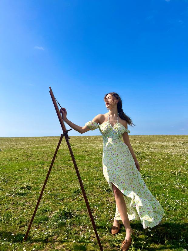 Penny light green dress