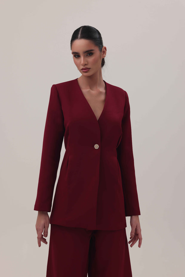 Deep Red Statement Set